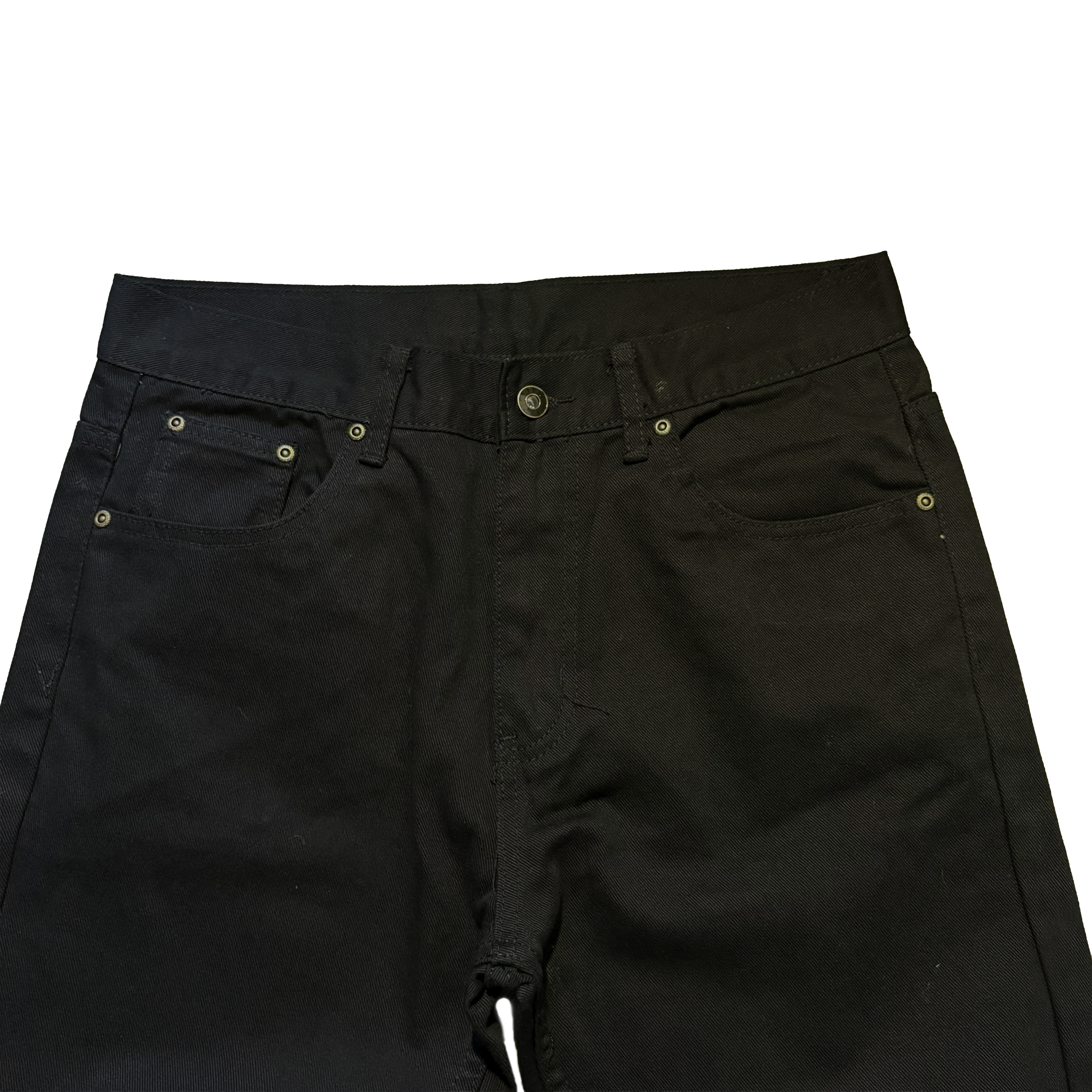 Custom Black Flared Jeans