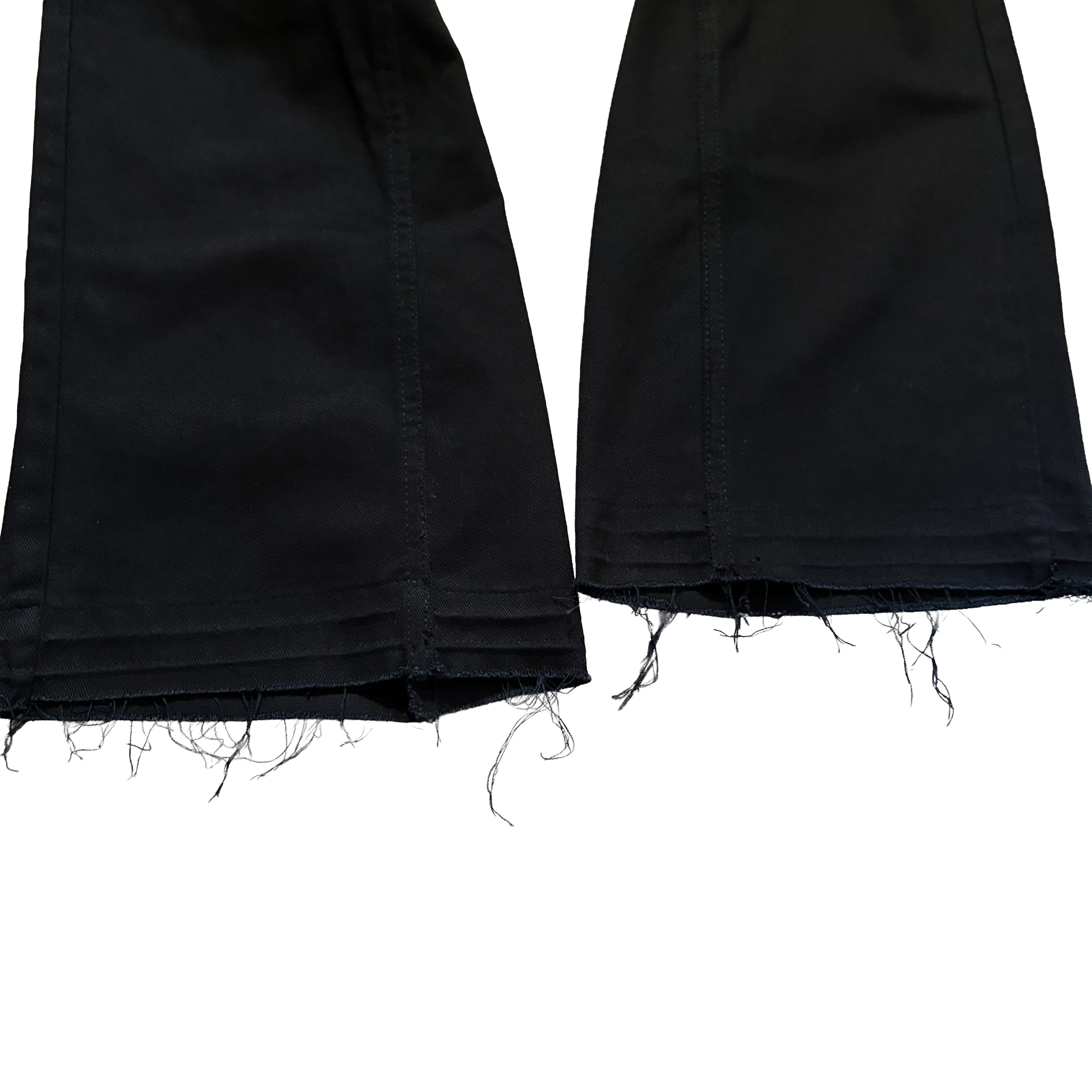 Custom Black Flared Jeans