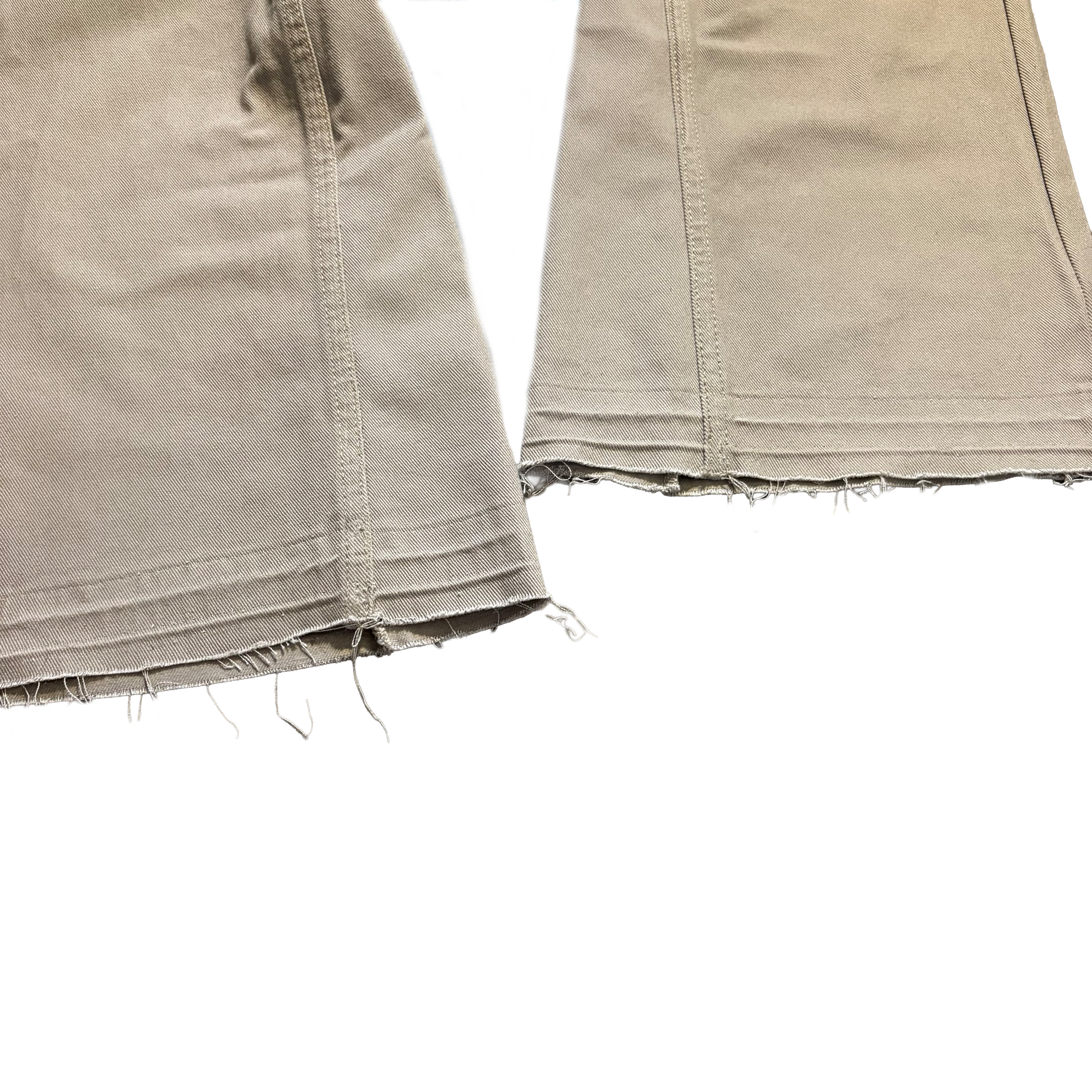 Custom Khaki Flared Jeans