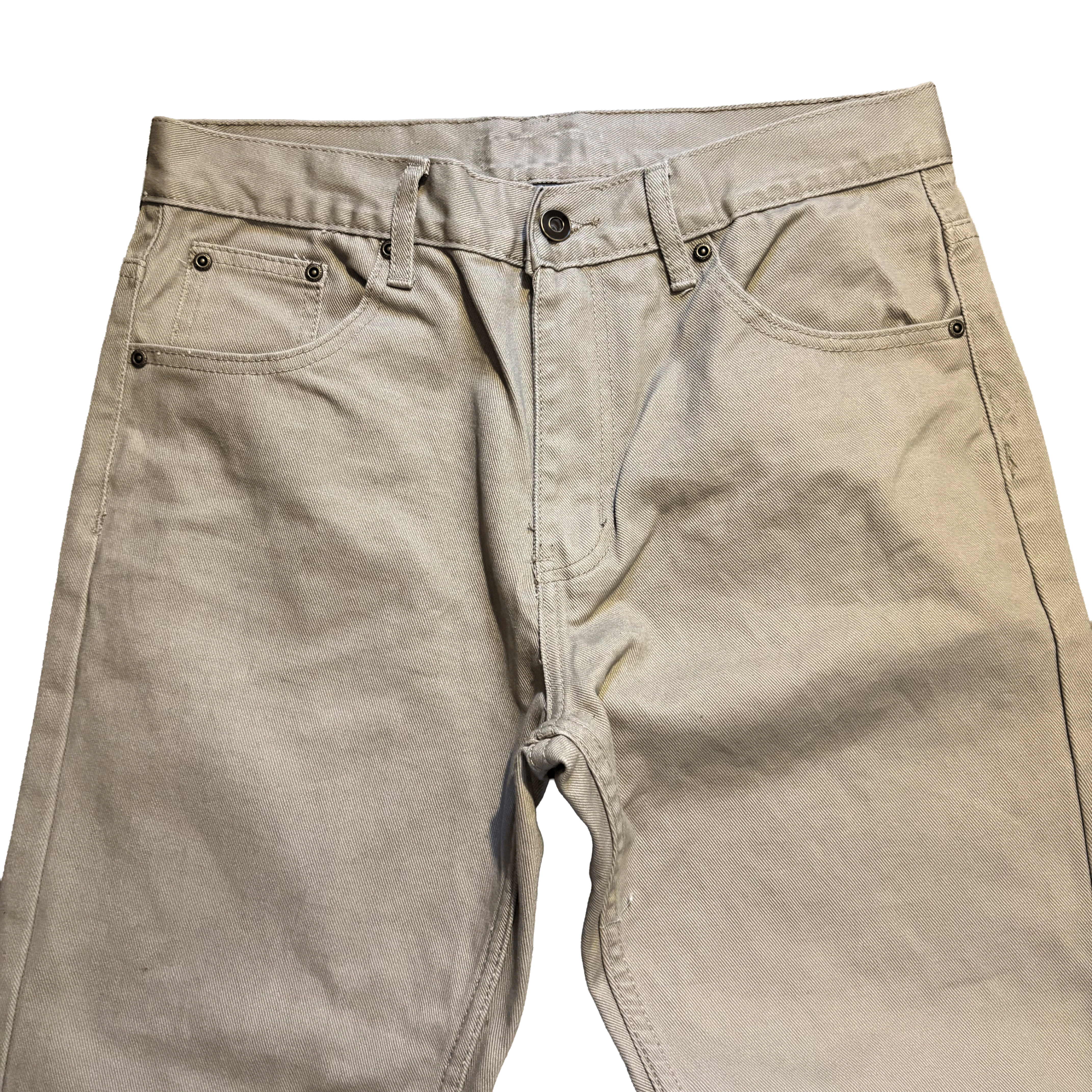 Custom Khaki Flared Jeans
