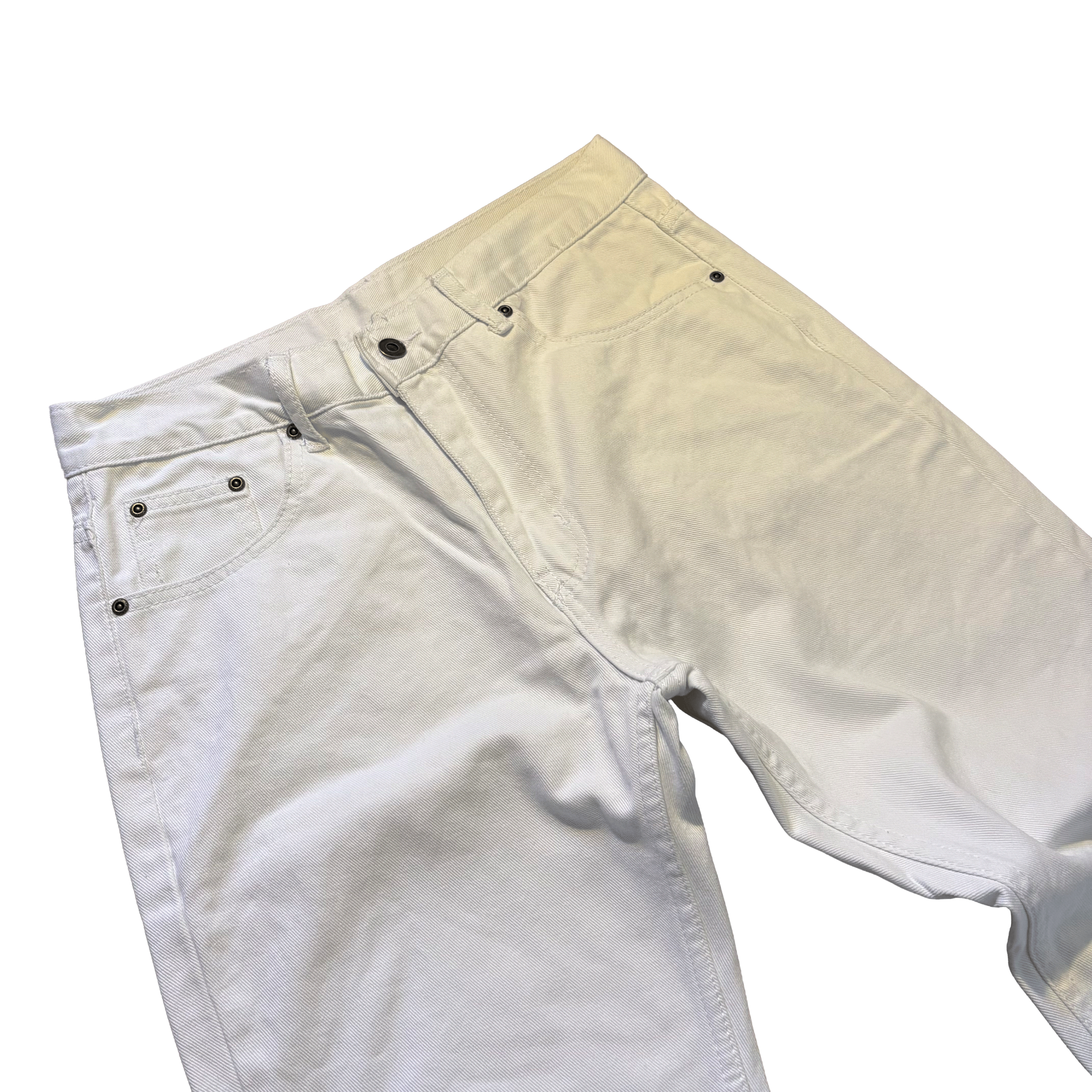 Custom White Flared Jeans